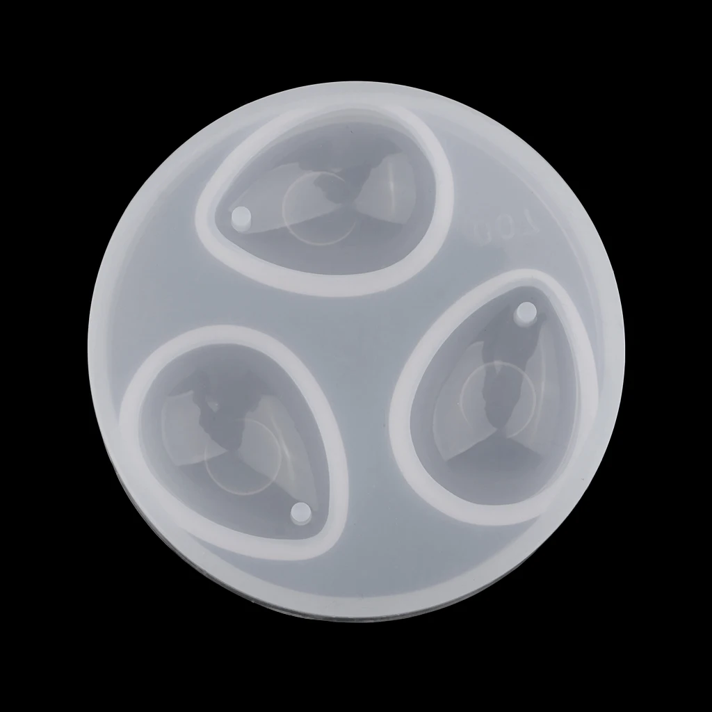 DIY Water Drop Silicone Domed Cabochon Mould Necklace Pendant Charms Mold