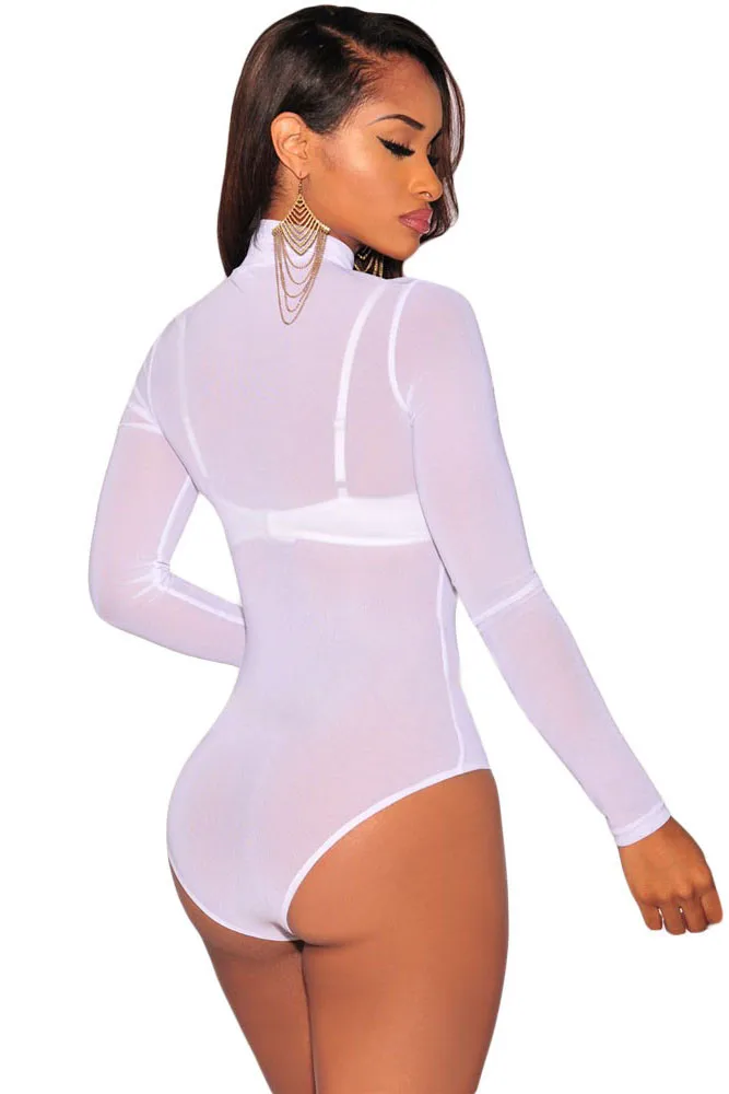 White-Mesh-Unlined-Mock-Neck-Bodysuit-LC3278-1-2