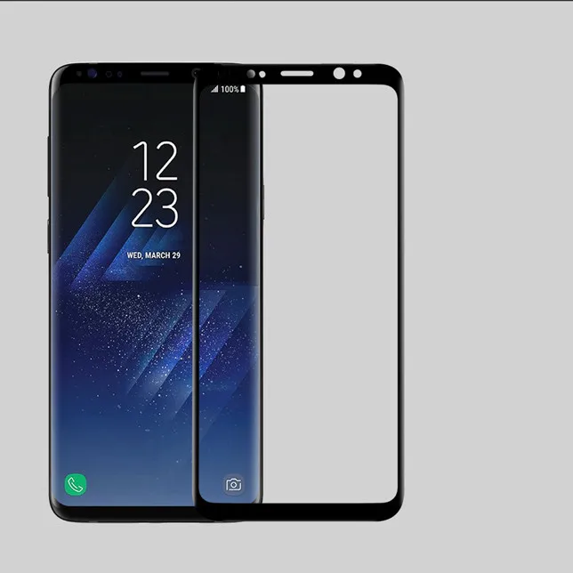 3D закаленное стекло для samsung Galaxy S9 S8 Plus Note 8 note8 защитная плёнка полностью покрывающая черный Экран протектор