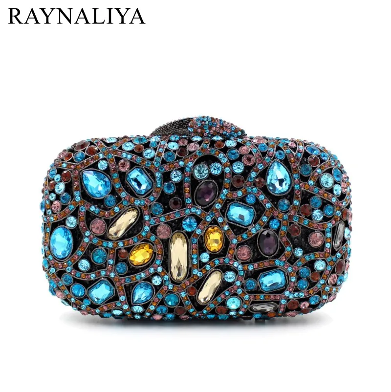 

Box Bling Bags Party Purse Bags Women Luxury Crystal Evening Bags Female Pochette Diamond Ladies Wedding Clutch Bags SMYZH-E0030