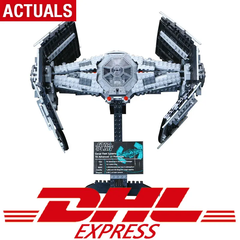 

DHL Assembly Kid Toys Compatible with Legoing 10175 Vader's TIE Advance Set Building Blocks Bricks Christmas Birthday Gift Model