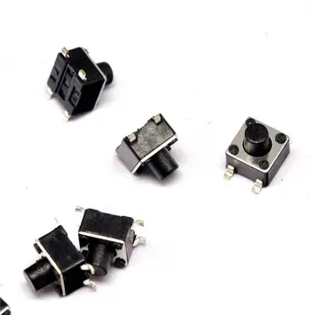 

Free shipping 4.5 * 4.5 * 5MM SMD 4 feet touch switch micro switch / button switch ( 400 )