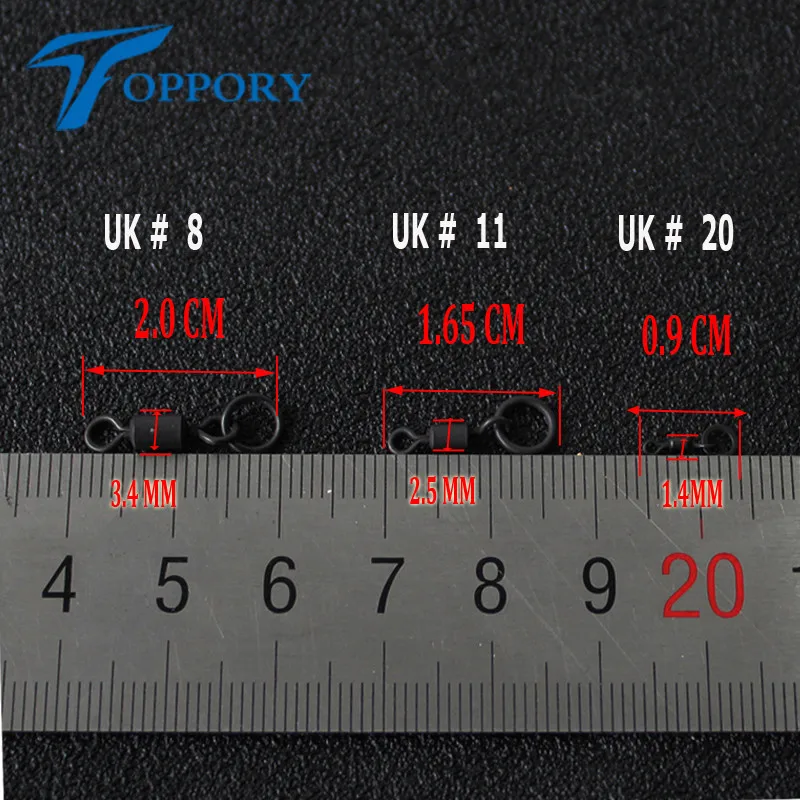 20 шт., рыболовное микро-кольцо-крючок для ловли карпа, поворотное кольцо, аксессуары для ловли карпа, поворотное соединение с кольцом для d-rig Chod Rig, снасти
