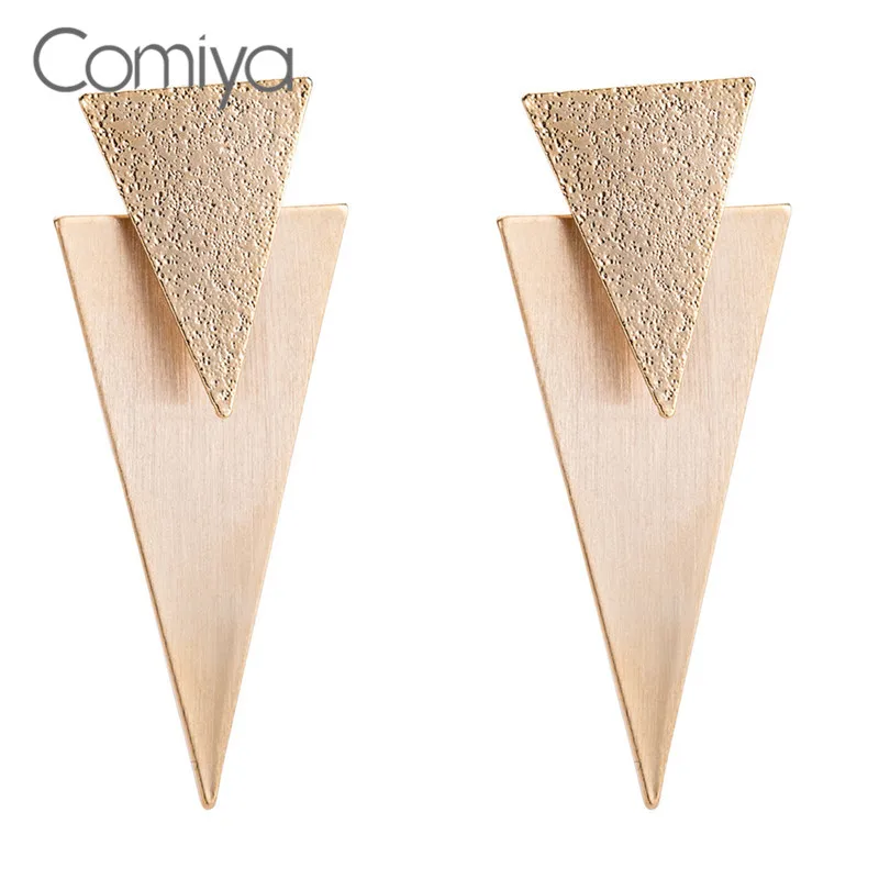 

Comiya Gotic Earrings For Women Vintage Jewelry Gold Color Zinc Alloy Geometric Shape Punk Fashion Big Earring Aliexpress