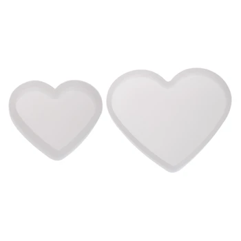 

NEW Silicone Mold Heart Shape Epoxy Resin DIY Jewelry Making Crafts Cake Decorations