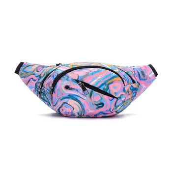 

Women Men Bag Unisex Printed Waist Pack Bicycle Cycling Sport Belt sac banane fanny packs 2019 bolsa cintura nerka saszetka
