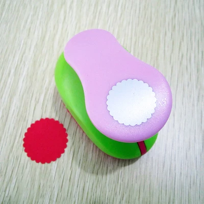 

36mm 1.5'' Wavy Hole Punch Paper Puncher Circle Scrapbooking Punches Cutter Scrapbook Shaped Punch Embossing Machine Cortador