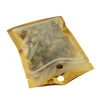 5 Size Resealable Zip Lock Golden Matte Clear Plastic Bag Dried Food Package Pouches Cosmetic Electronic Grocery Packing Bag 4