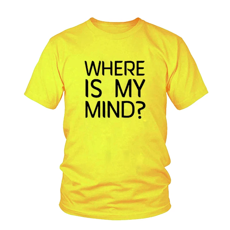 Футболка с надписью My Mind Pixies рок группы модные женские топы одежда Tumblr 2018 летняя