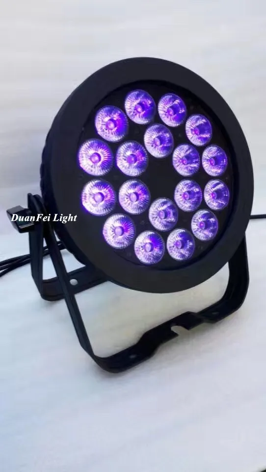 18x18w led flat par 6