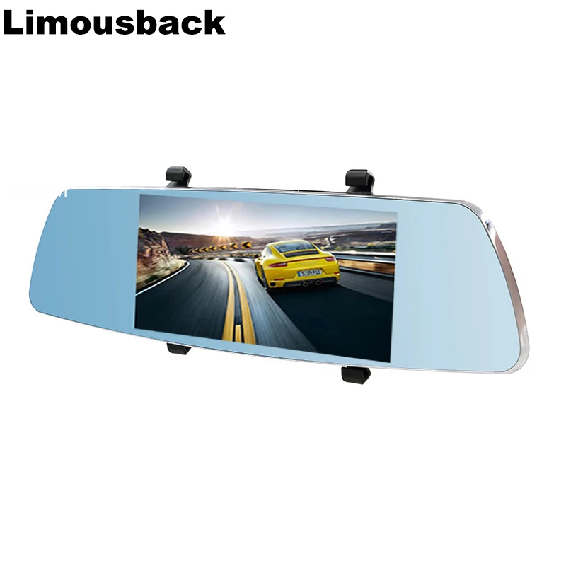 Автомобильный видеорегистратор Limousback, видеорегистратор " Touch FHD 1080 P, зеркало заднего вида, видеорегистратор с двумя объективами, автоматический Регистратор с камерой заднего вида