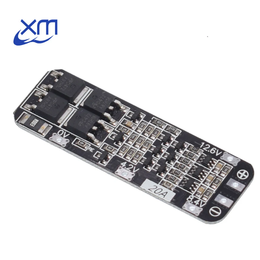 

3S 20A Li-ion Lithium Battery 18650 Charger PCB BMS Protection Board 12.6V Cell 59x20x3.4mm Module For Arduino