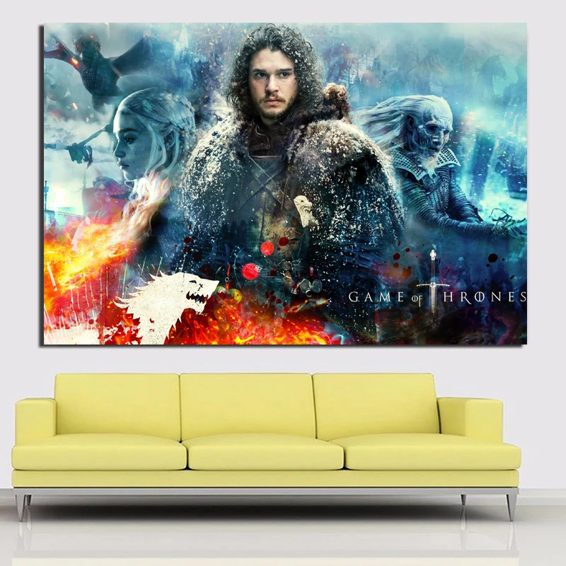 

Game Of Thrones Season 7 Image Canvas Painting Print Living Room Home Decoration Artwork Modern Wall Art Oil Painting Posters HD
