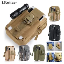 Bolsa de los hombres sobre Universal Army Tactical cintura Suave Para iphone 7 6/Plus 5 Caso Ocasional Del Deporte corriendo bolsa Táctica Militar bolsa