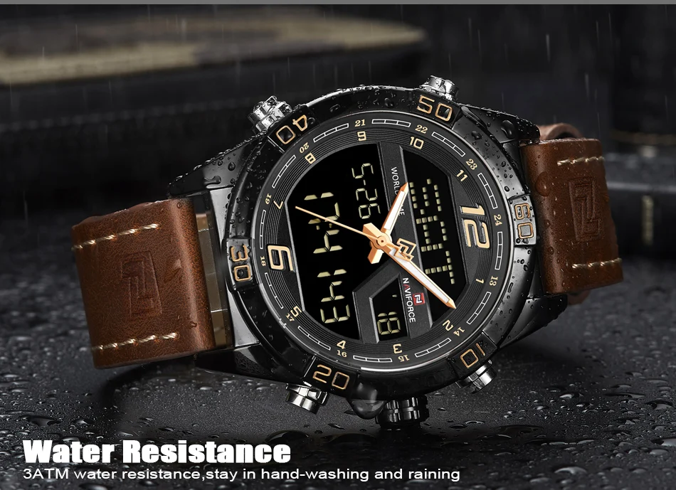 NAVIFORCE Top Luxury Brand Sport Watches Men Fashion Casual Digital Quartz Wristwatches Male Military Clock Relogio Masculino