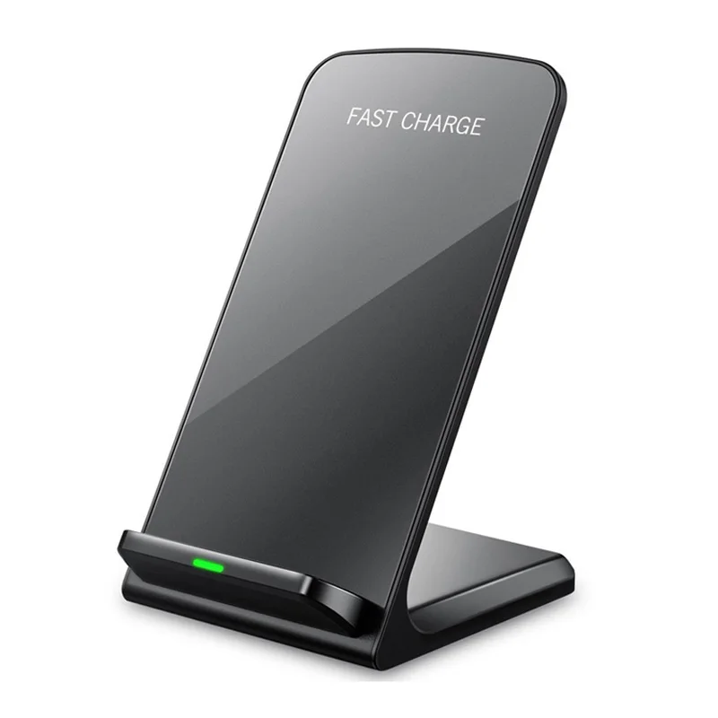 

Fast Wireless charger 2Coils universal Qi Quick Wireless Charging Stand for IPhone8 X Samsung Galaxy S8 S6 S7Edge S9 Note5 LGV30