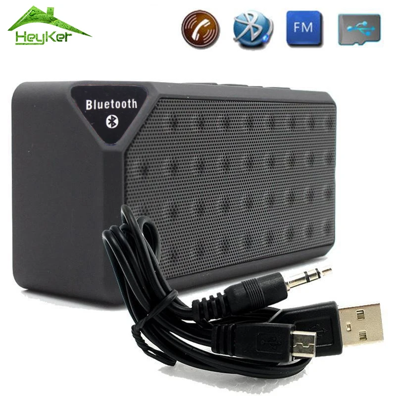 

Mini Bluetooth Speaker X3 Boombox Style Tf Usb Fm Wireless Portable Music Sound Box Subwoofer Loudspeakers With Mic Caixa De Som