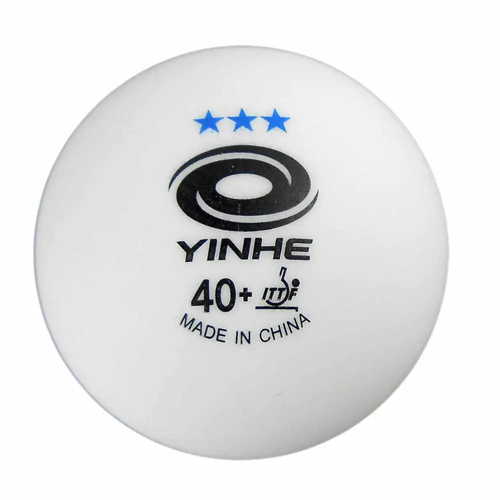 12x YINHE 3-звезды белые 40+ новых материалов Пластик бесшовные мячи для настольного тенниса для пинг понга список любимых - Цвет: White