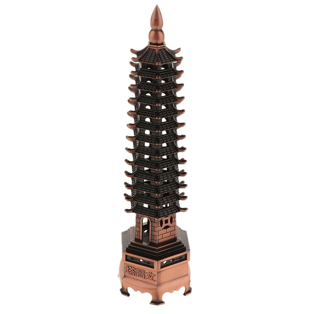 Aquarium Ornament - ORIENTAL TOWER - fish tank decoration pagoda figurines Gift for Students Scholar Attaching
