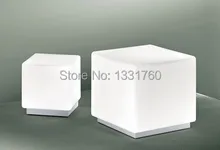 small size Italy lighting satin glass desk lamp bedside lamp living room Itre Cubi table lamp the Cubi table light Ufficio Stile