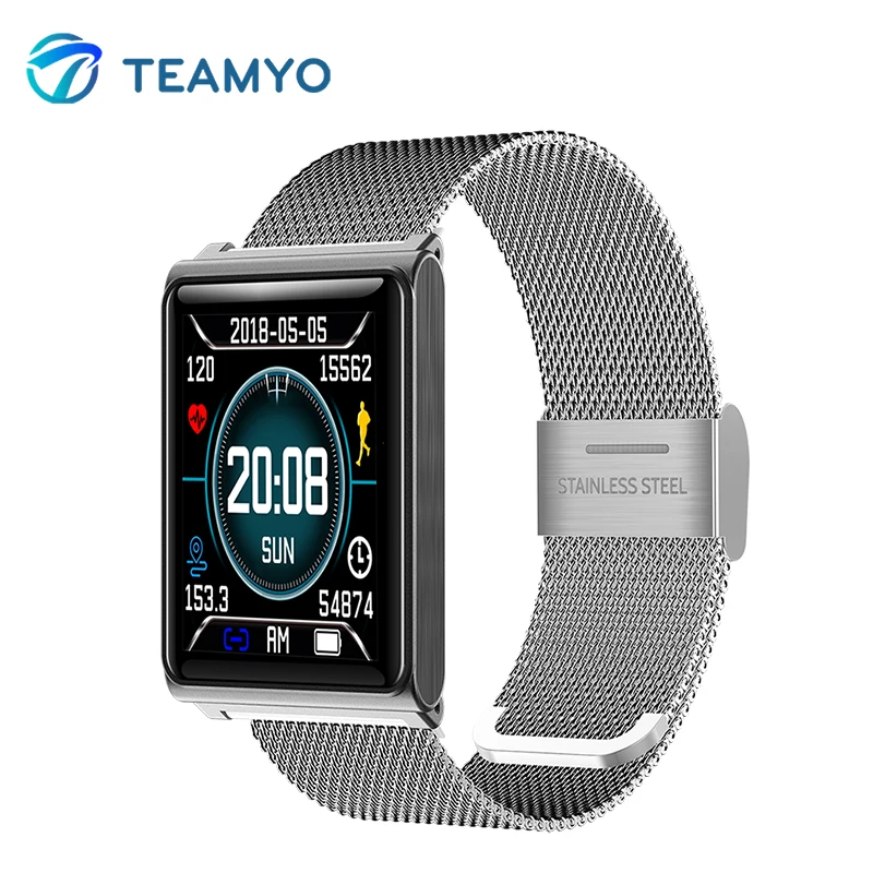 

Teamyo Smart Watch Blood Pressure Measurement Fitness Tracker Waterproof Wristband Heart Rate Monitor Color Screen Smart Band