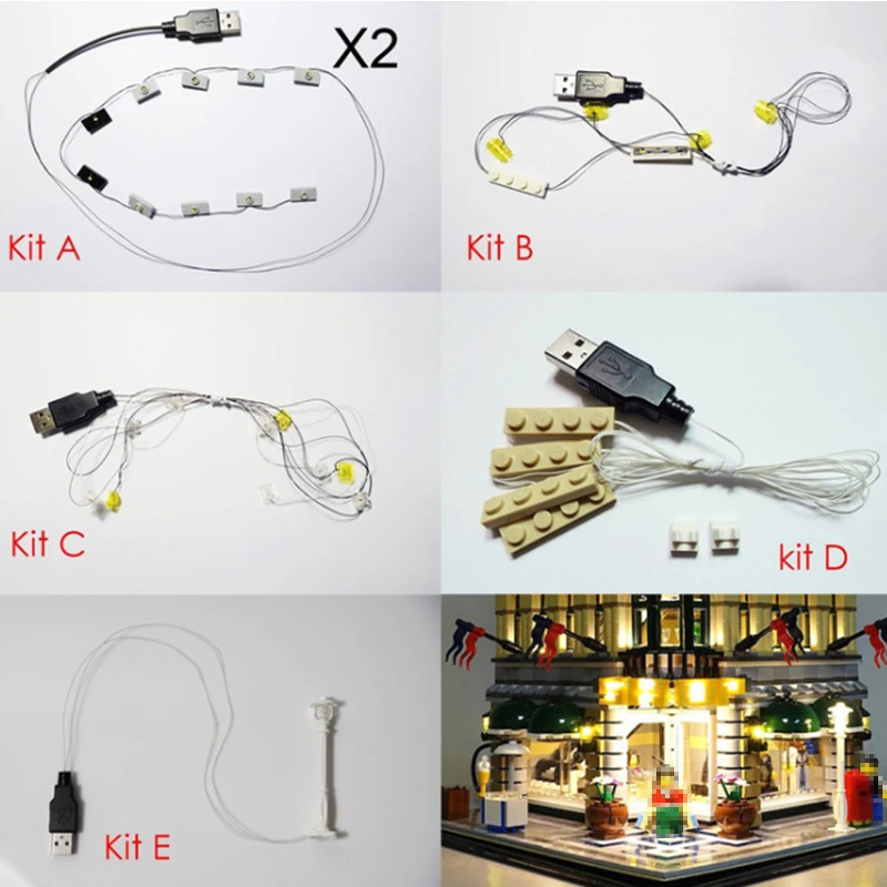 Led Light Set For Lego 10211 Building Blocks Grand Emporium toys For Kids Compatible 15005 Bricks Creator City Street Lighting   (3)