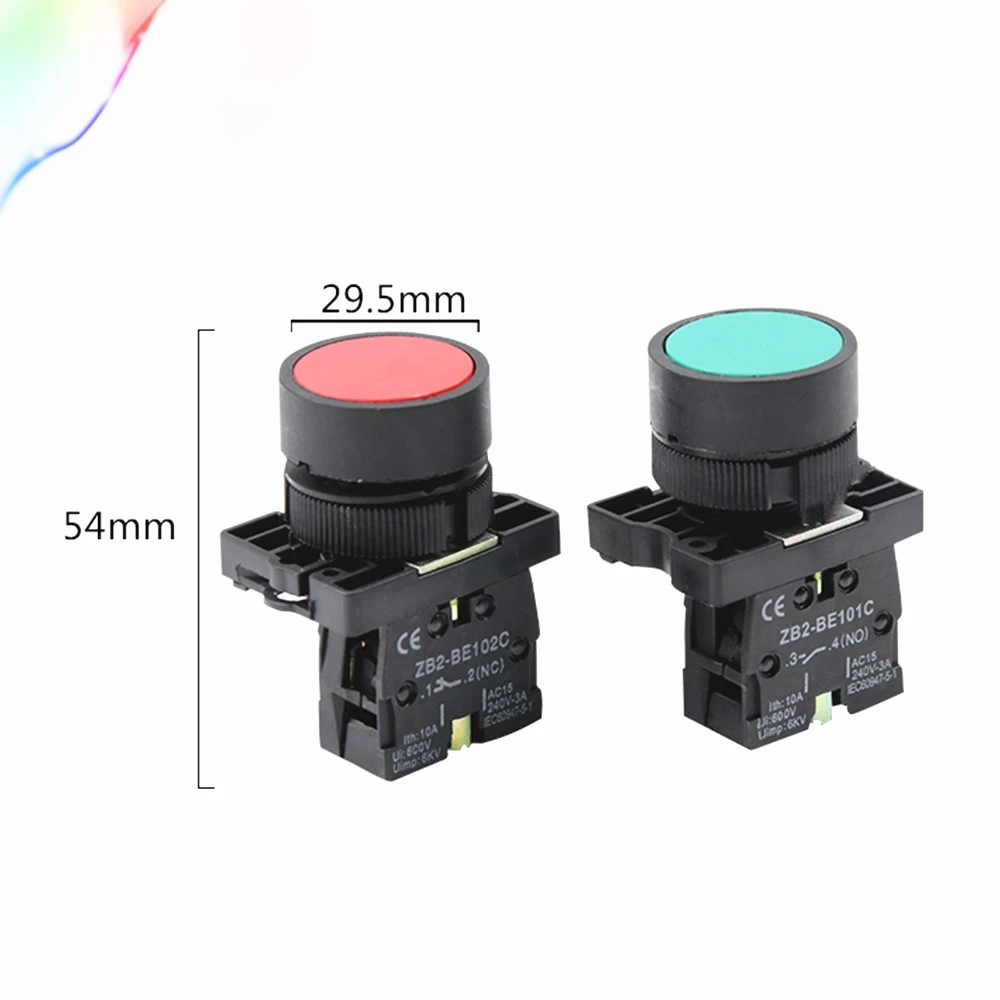 

Self reset button switch 22mm start stop button XB2 flat touch switch button