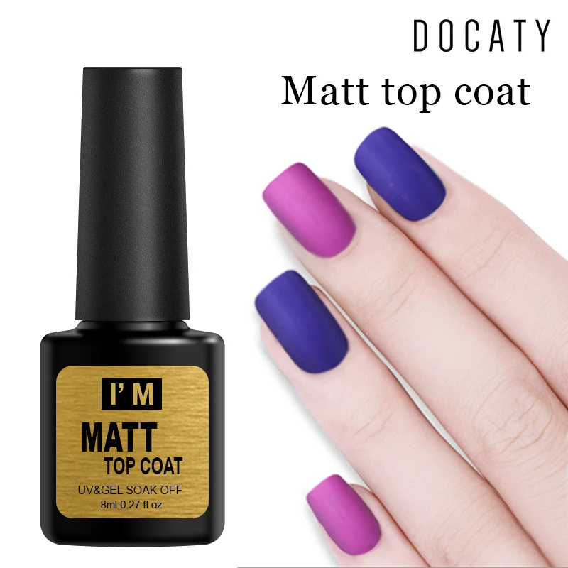 

Docaty Gels for Nail Polishes Led Lamp Gel All for Manicure Gel with Lacquer Matte Top Coat Nail Art Design Professional