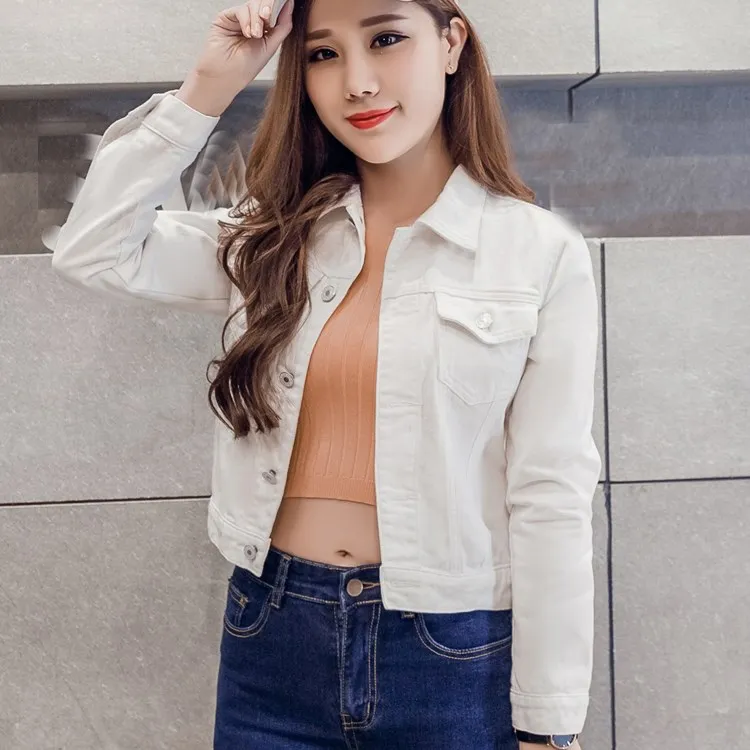 denim jacket white colour