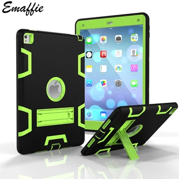 

Emaffie For Tablet iPad Air 2 Case For iPad 6 Kickstand Tablet Case For iPad Air2 6 Cases Robot Heavy Duty Protection Funda Capa