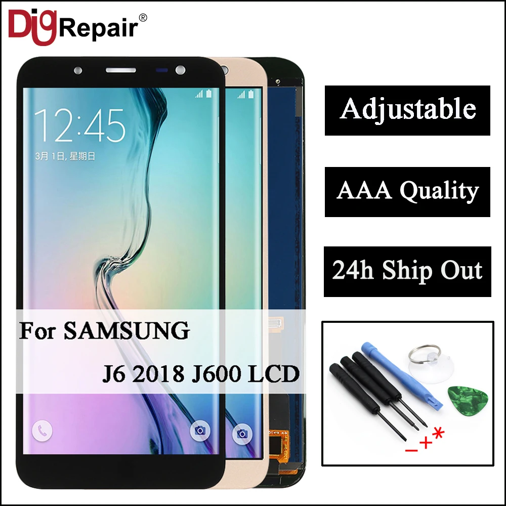 

AAA For SAMSUNG Galaxy J6 2018 lcd J600 J600F Display Touch Screen Digitizer Replacement Parts J600 LCD for Samsung J6 2018 LCD