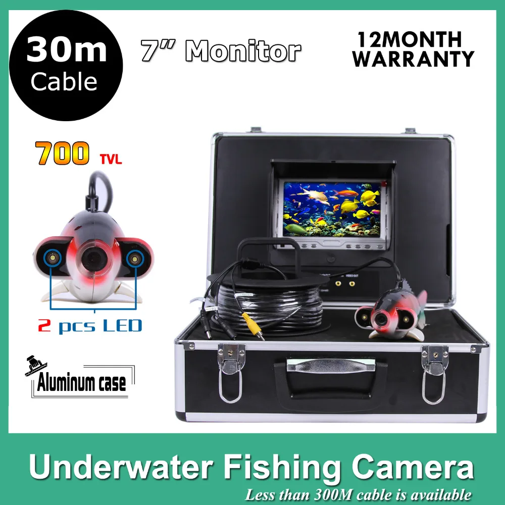 7Inch Monitor underwater camera for fishing with Hard Carrying Case 700TVL IP68 Waterproof Ice fish finder Wholesale Security & Protection