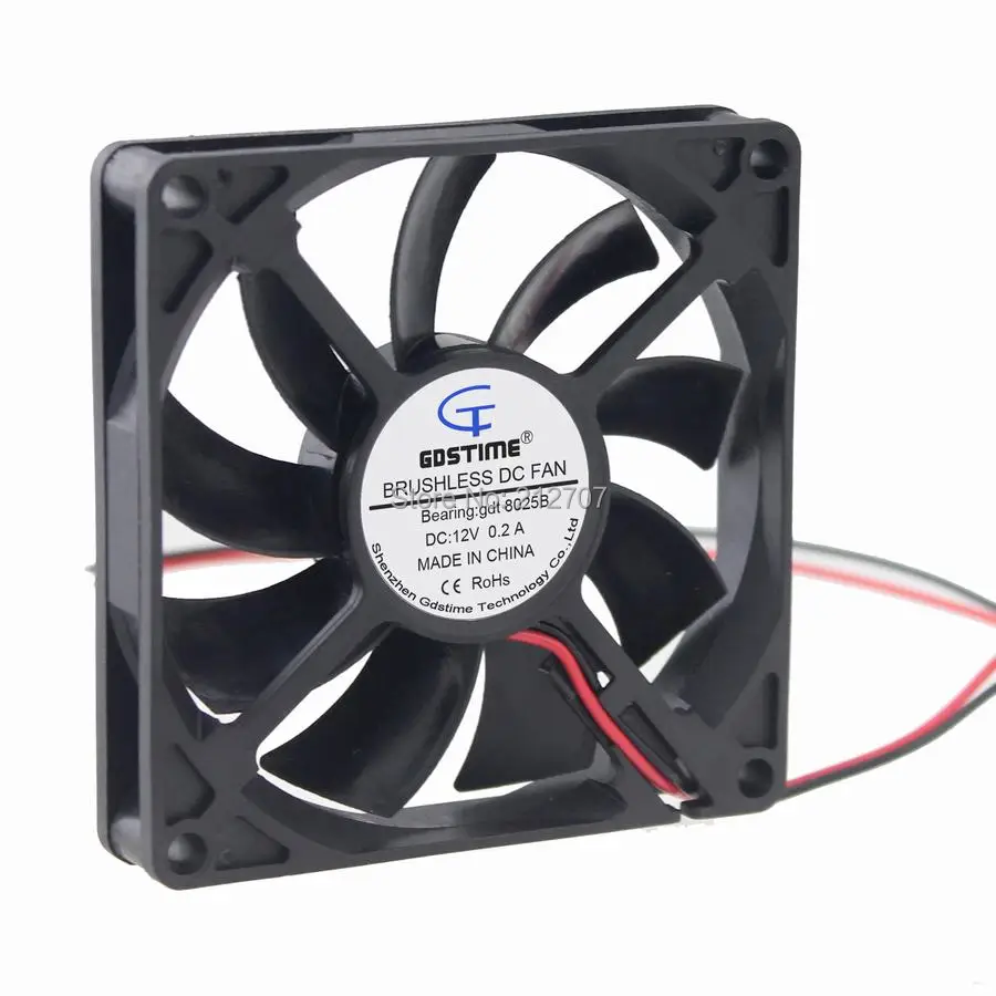 80mm 12v ball bearing fan 2
