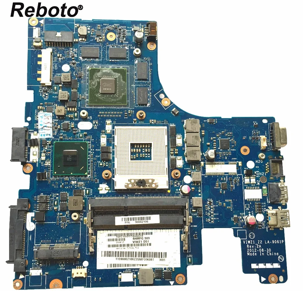Для Lenovo Z400 Материнская плата ноутбука HM76 DDR3 FRU 90002106 VIWZ1 LA-9061P GT635M 2GM материнская 100%
