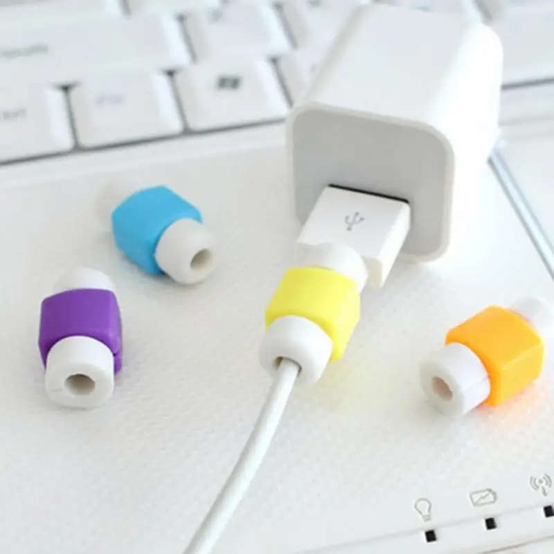 

2019 lowest price Silicone Winding Clips USB Data Cable Protector Cables Protection Winder for i Phone Wire Winding Tool