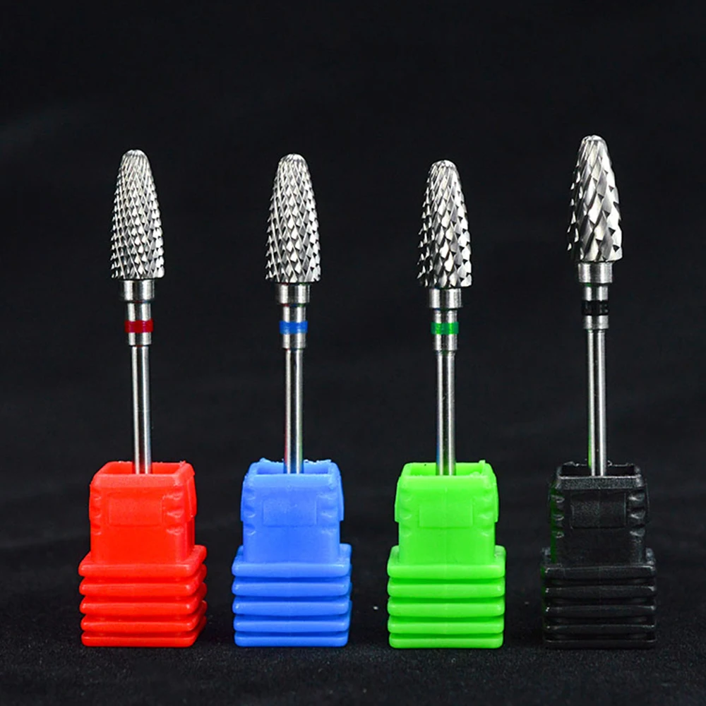

1pcs Flame Carbide Nail Drill Bit Electric 3/32'' Coarse/Fine Millings Burrs Cutter Nail Art Polishing Tool Manicure SAF0615