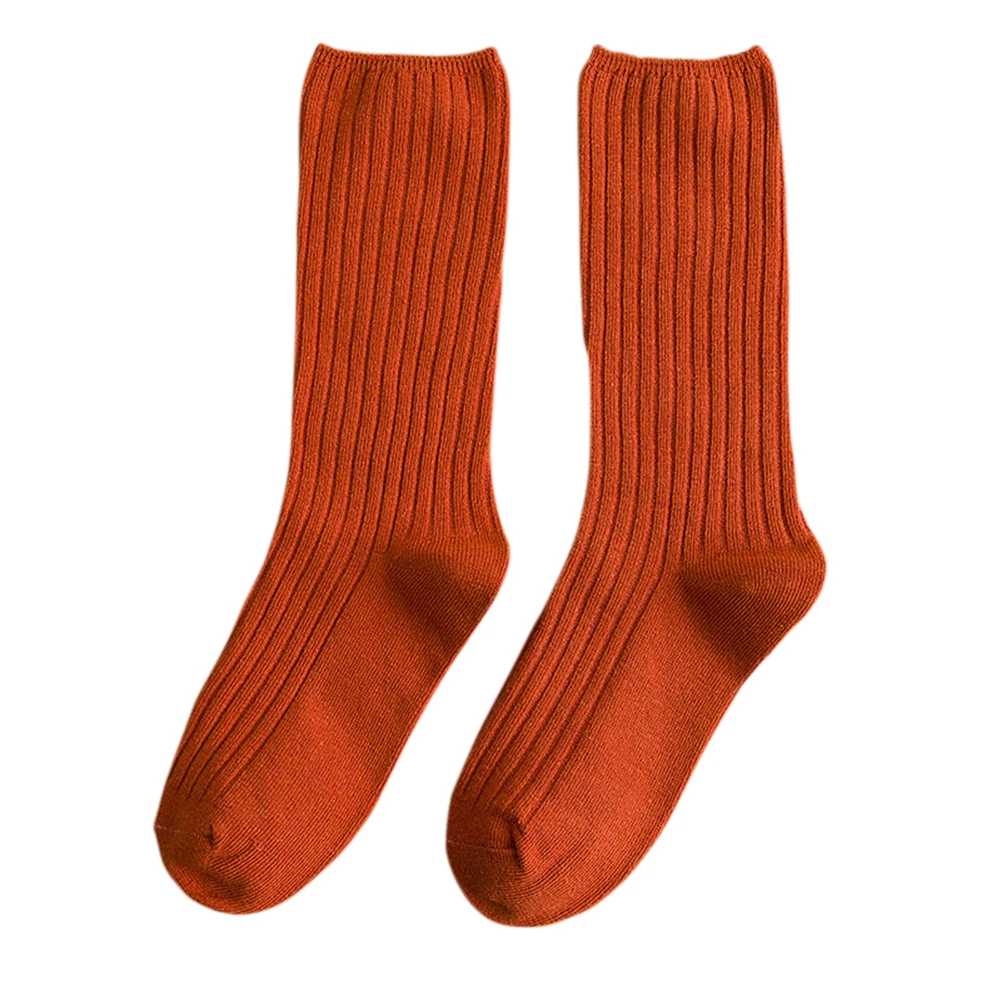 Акция; носки в японском стиле мори; сезон осень-зима; тонкие носки; однотонные женские носки до середины икры в консервативном стиле