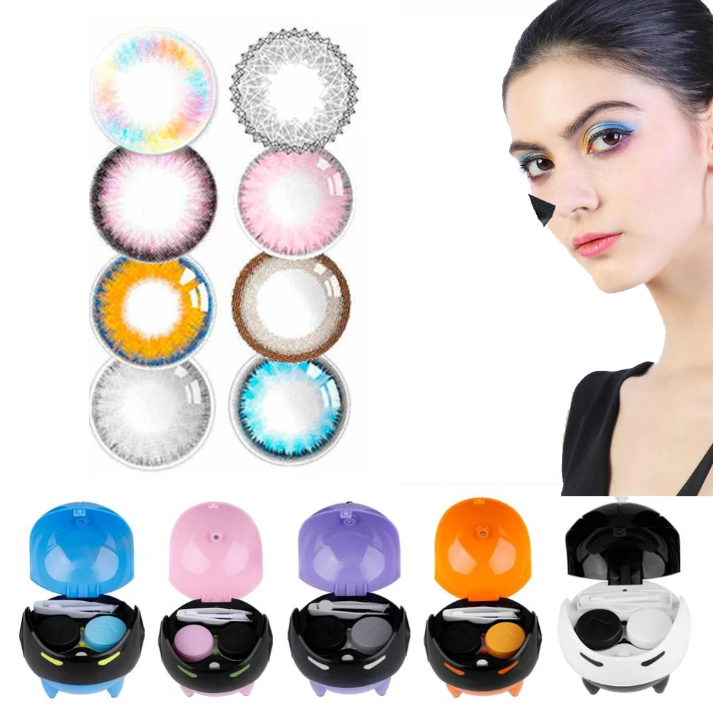 

5 Colors Portable Manually Contact Lens Ball Mask USB Washer Automatic Washer Cleaning Lenses Case Container Device Tool Makeup