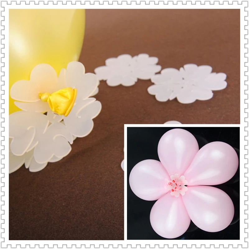 

2018 Top Fashion Birthday Party 36pcs Flower Make Balloons Clip Balloon Decoration Accessories Plum Practical Sealing Clamp