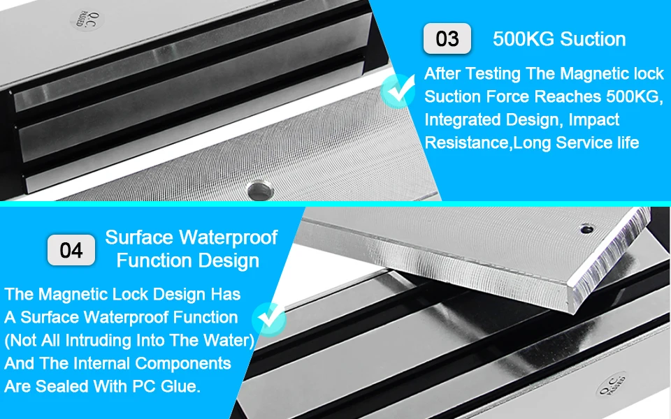 Eseye магнитный замок 12 в дверной замок 500 кг (1200lbs) для двери Система контроля доступа удерживающая сила высокое качество Электрический замок