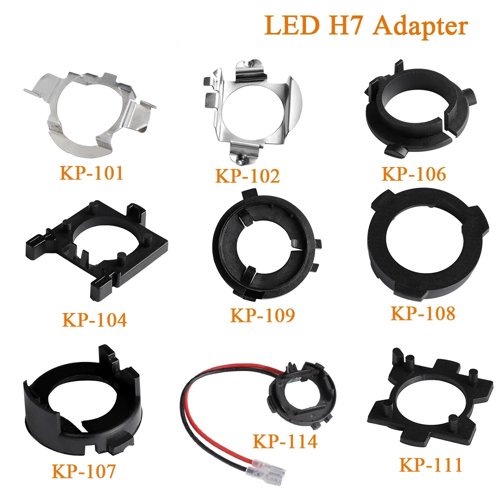 

H7 LED Adapter H7 Bulb Holder Socket Retaining Clip Base for Kia BMW AUDI A3 A4 Golf NISSAN Mercedes-Ben Hyunda Ford