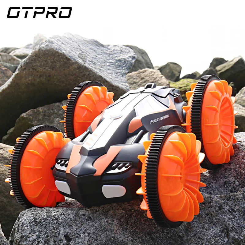 

OTPRO RC Waterproof 2.4Ghz All Terrain Off-Road Amphibious Car High Speed Remote Control 360Degrees Rotation Strong Climbing