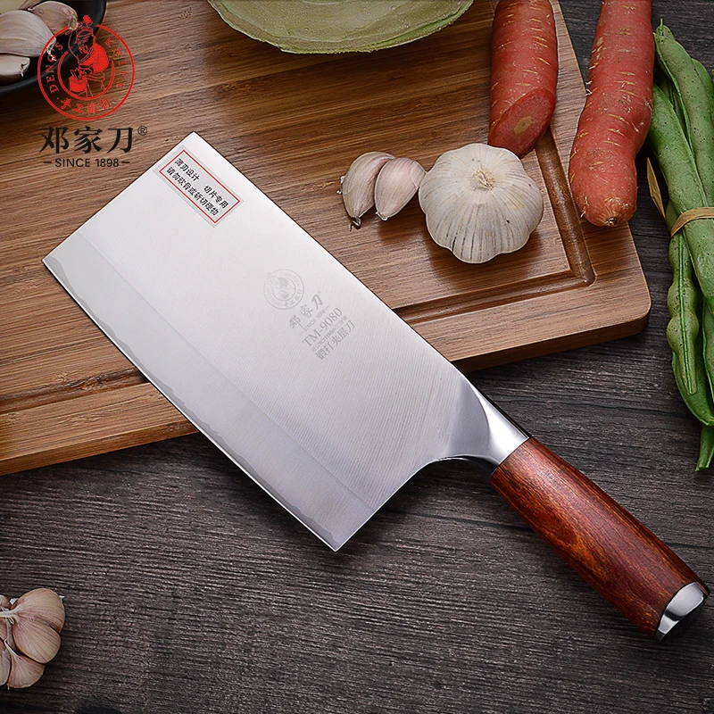 DENG Knife Handmade 9Cr18Mov Steel Mahogany Handle Chinese High Quality Chef Knife Vegetable Knife  - 32972693322