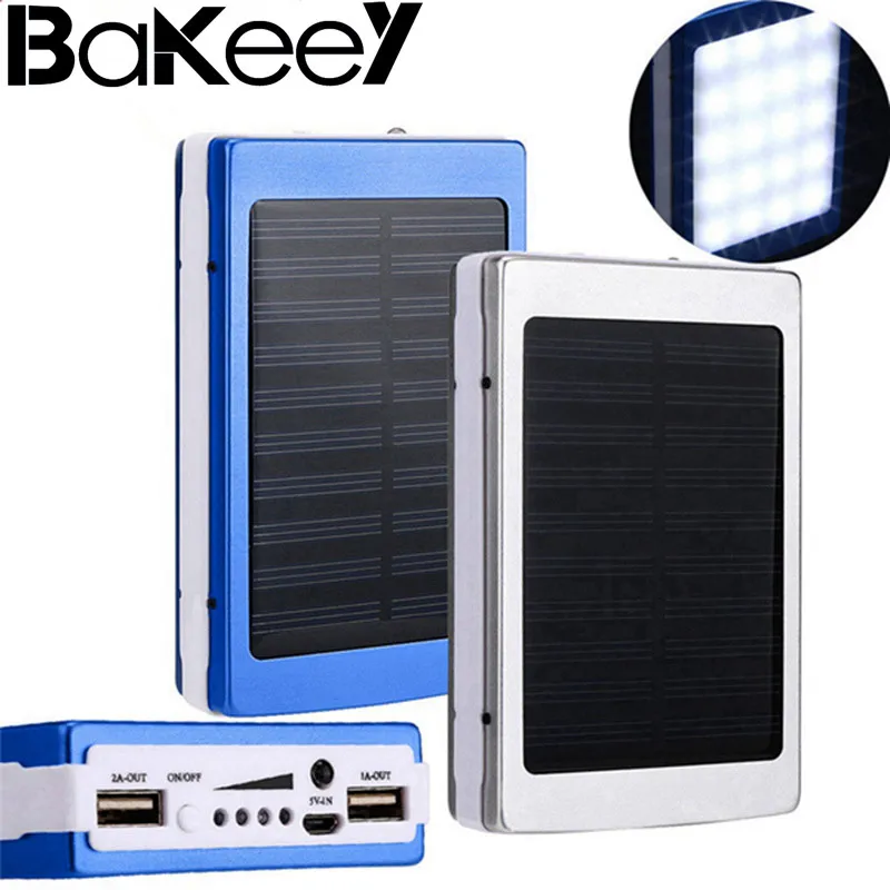 Высокое качество Bakeey 5x18650 Двойной USB фонарик на солнечной энергии для кемпинга 20000
