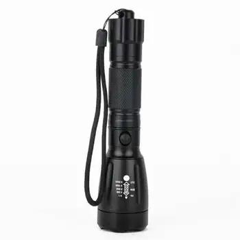 

5000LM XML T6 LED torch flashlight 18650 Zoom powerful led flashlight Rechargeable Light + Charger+ Box fanatic #4S14