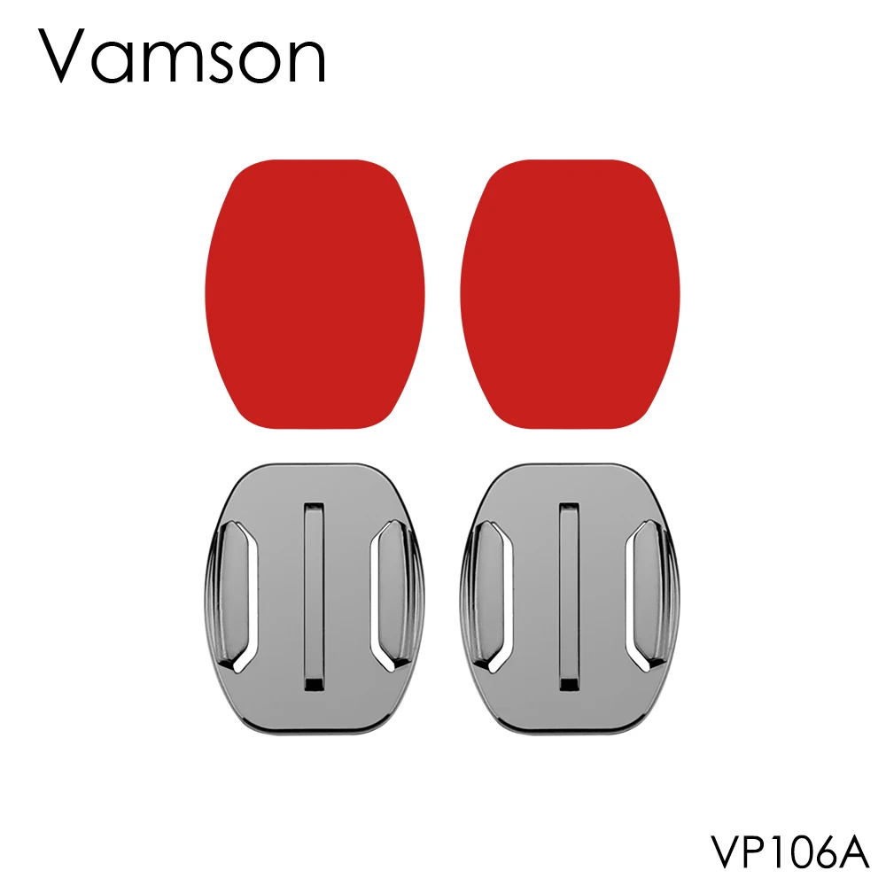 

2Pcs 3M Adhesive and 2Pcs Flat Surface Mount Helmet Accessories For Gopro Hero7 6 5 4 for Xiaomi for yi 4K Sport Camera VP106A