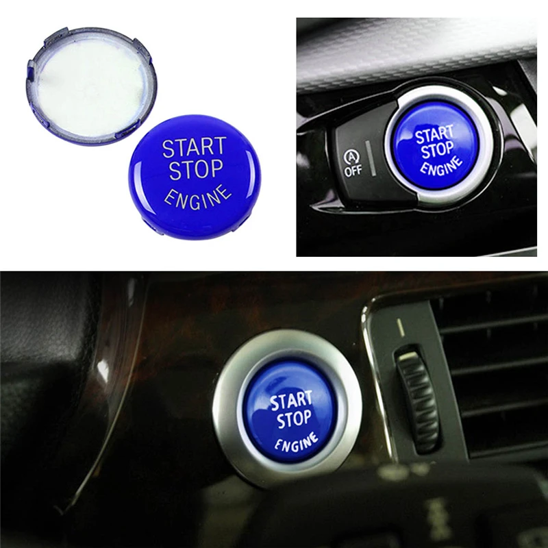 Кнопка запуска двигателя автомобиля замена крышки стоп-переключатель кнопка украшения для BMW X1 X5 E70 X6 E71 Z4 E89 3 5 серии E90 E91 E60