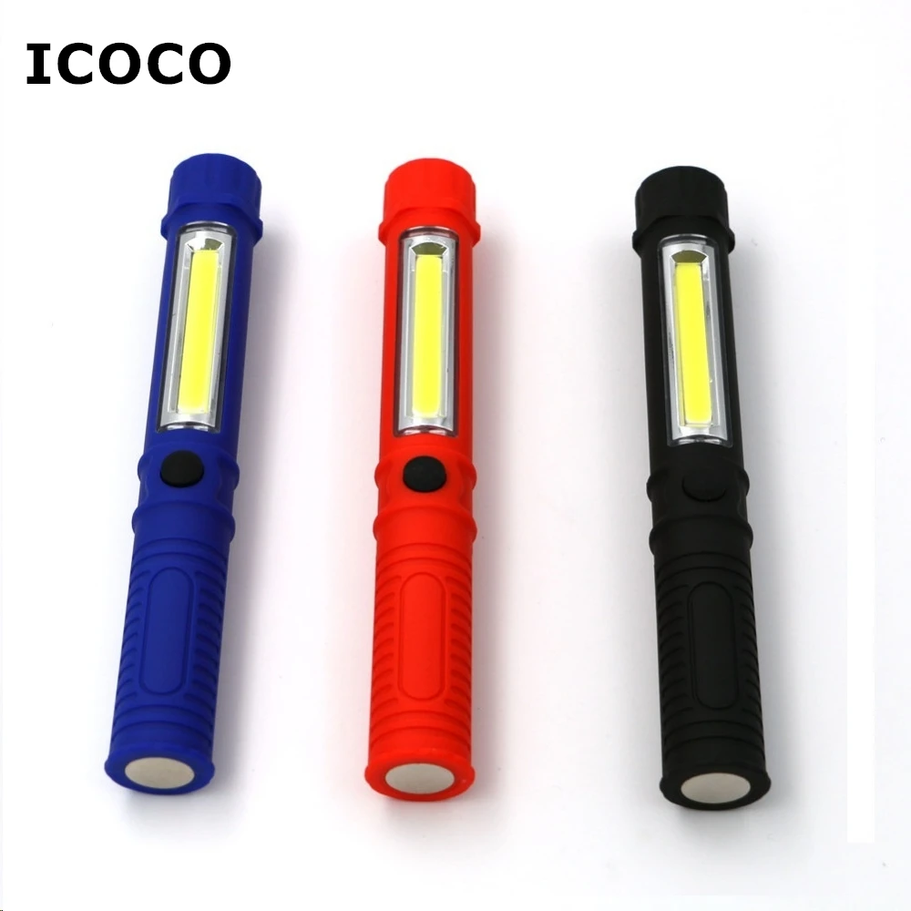 

COB LED Mini Pen Multifunction LED Torch Light COB Handle Work Flashlight Cob Square Work Hand Torch Flashlight With Magnet New