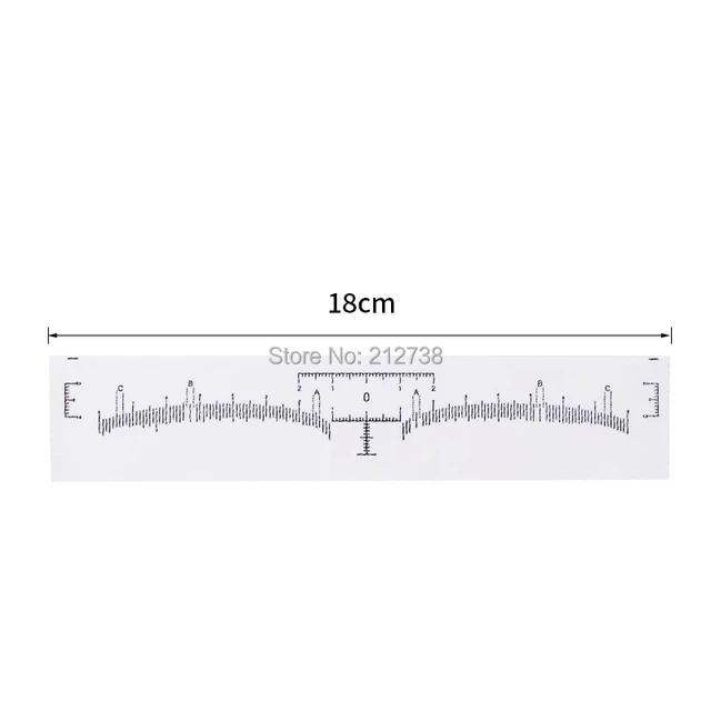 500pcs eyebrow ruler sticker grooming stencil shaper ruler