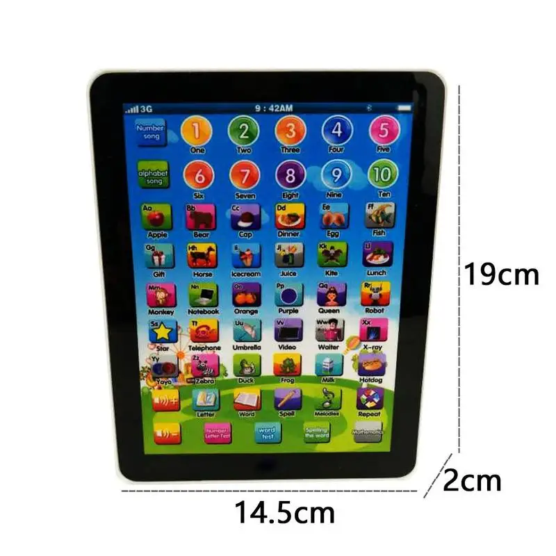 New Kids Children TABLET Computer PAD Educational Learning Toys Gift For Boys Girls Baby 19*14.5*2CM